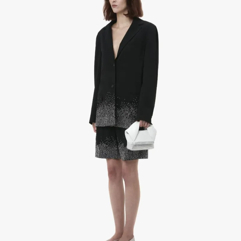 JW Anderson Crystal embellished Single breasted Blazer-3