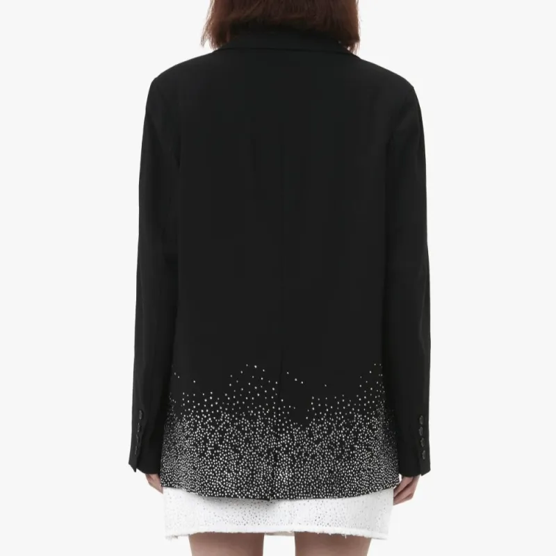 JW Anderson Crystal embellished Single breasted Blazer-2