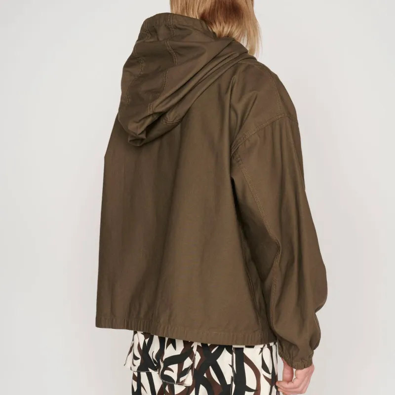 Brain Dead Miltary Cloth Smock Hooded Jacket-3
