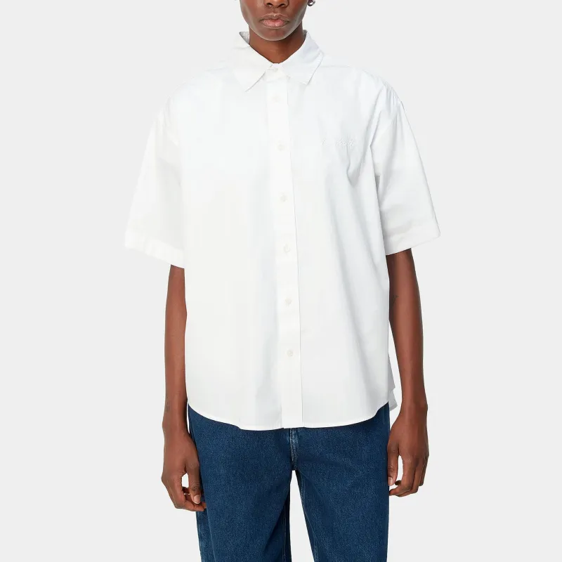 Carhartt WIP SS24 W' S/S Jaxon Shirt Women's White-2