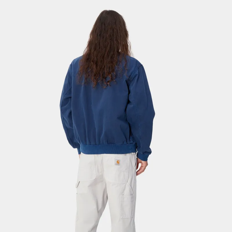 Carhartt WIP SS24 OG Santa Fe Bomber Jackets Coats Men's Marine Blue-3