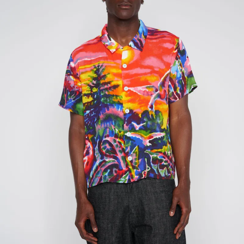 Brain Dead Shirts Men Red-2