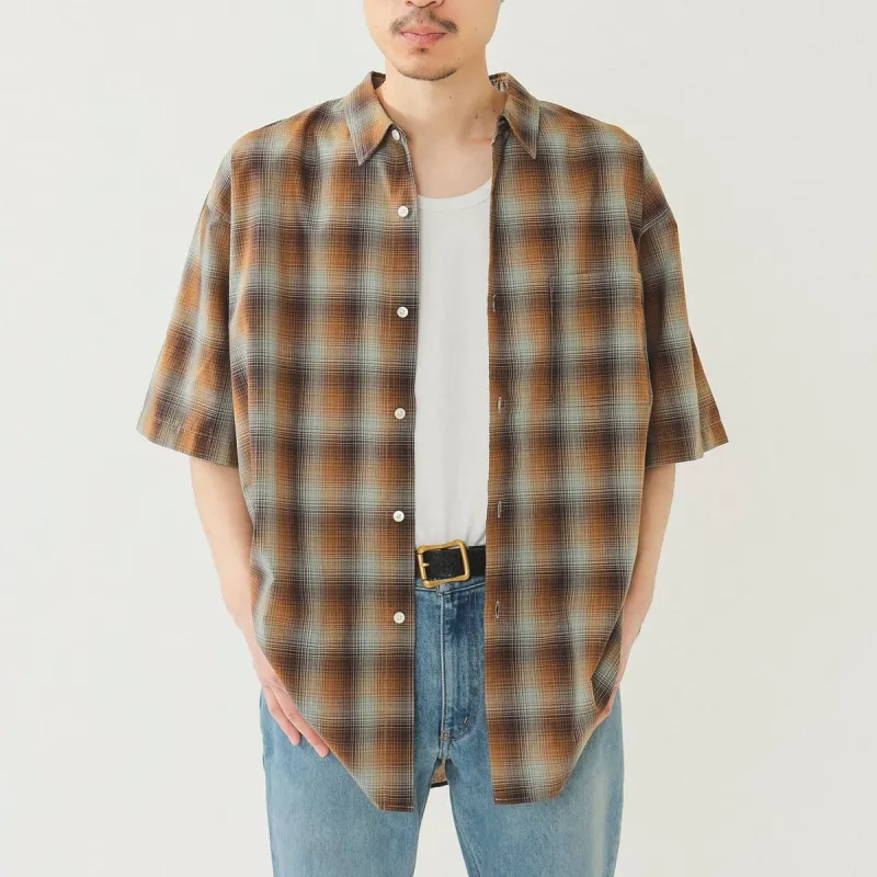 Beams Shirts Men Brown-2
