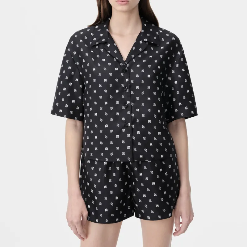 AMIRI Ma Paisley Bowling Shirt 'Black'-1