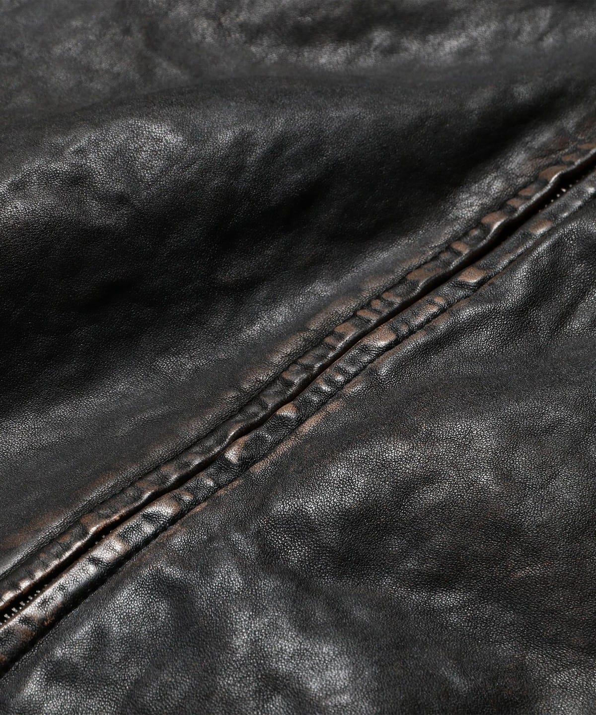 Beams Leather Jackets Men Black - POIZON