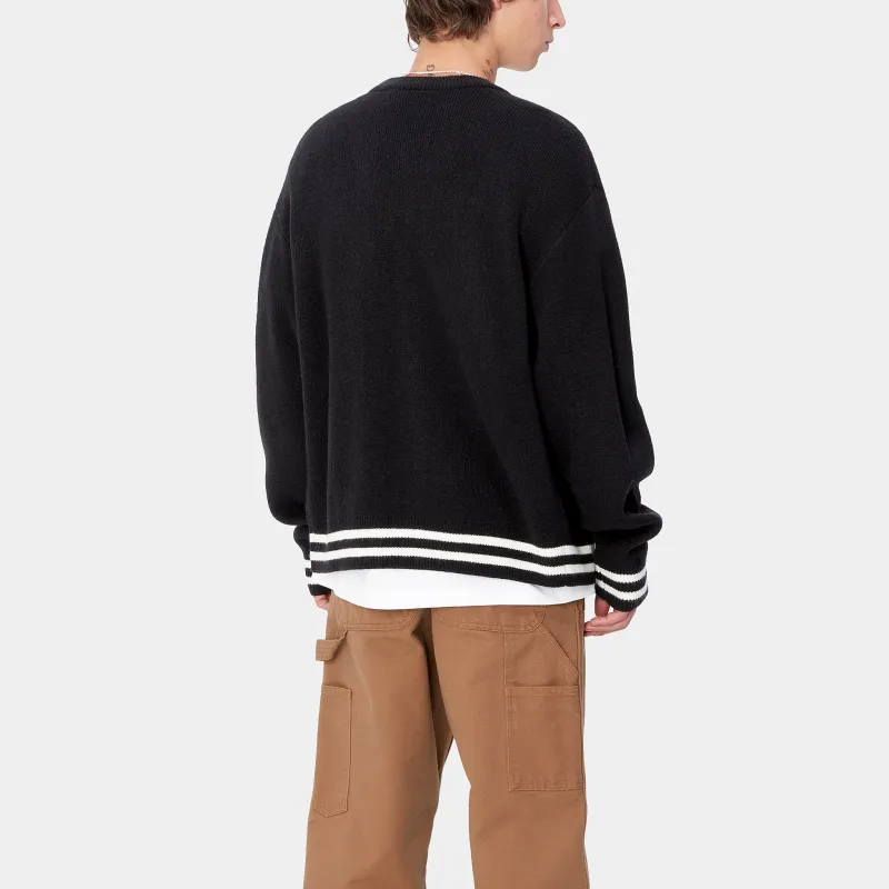 Carhartt WIP Brown Ducks Cardigan Knitwear Men's Black-3