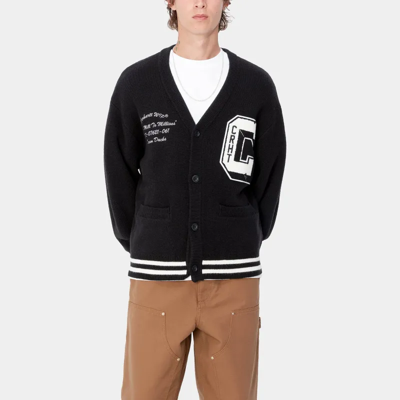 Carhartt WIP Brown Ducks Cardigan Knitwear Men's Black-2
