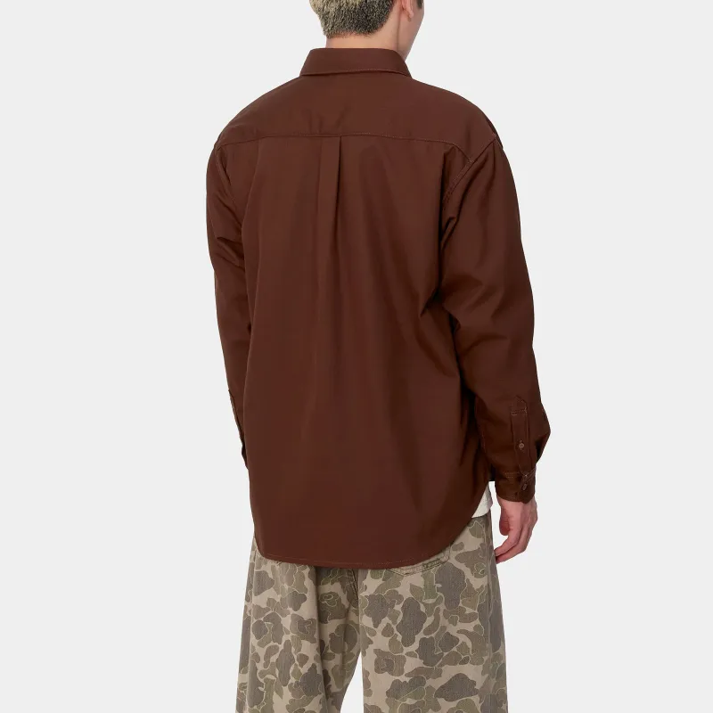 Carhartt WIP Module Script Shirt Shirt Men's Brown-3