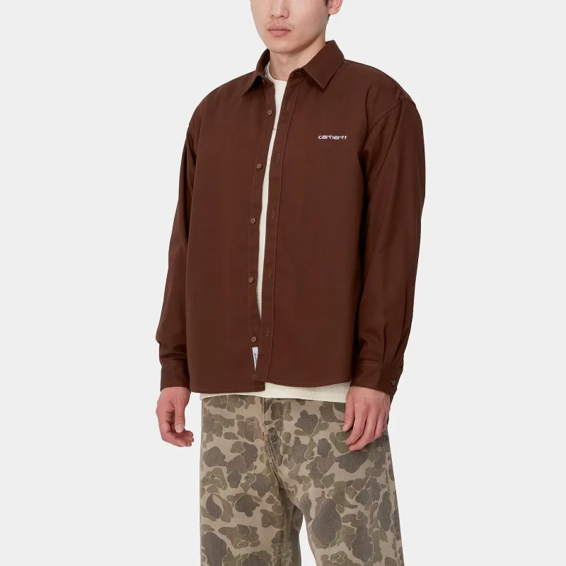 Carhartt WIP Module Script Shirt Shirt Men's Brown-4