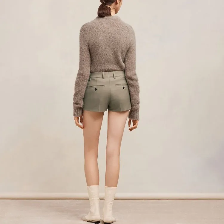 AMIPARIS Tailored cut Wool Shorts-3