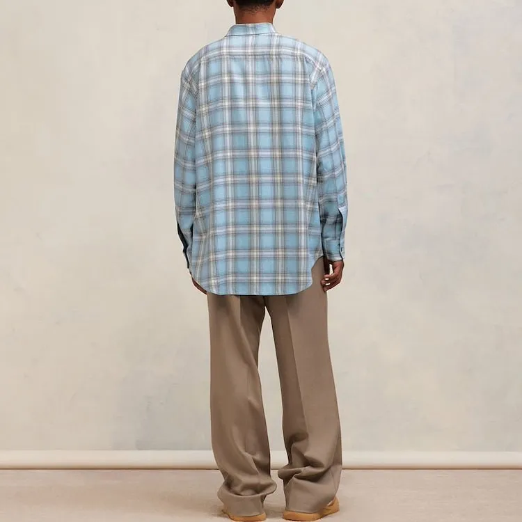 Ami Paris Long sleeved Checkered Knitted Shirt-2