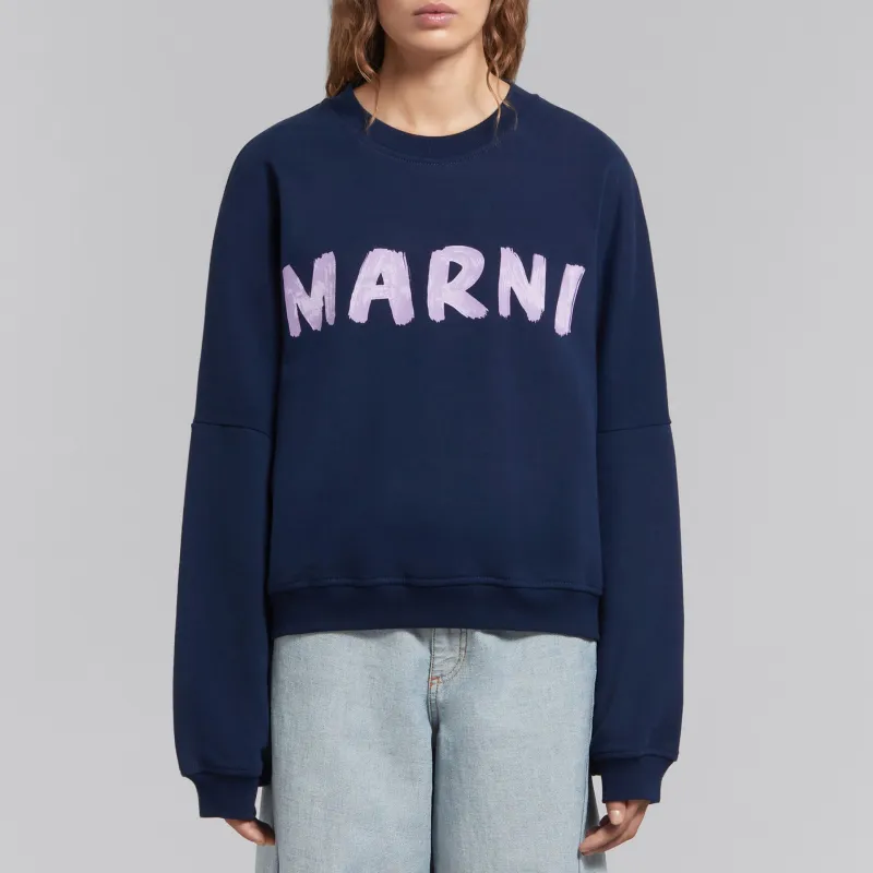 MARNI Logo Printed Crewneck Sweatshirt-2
