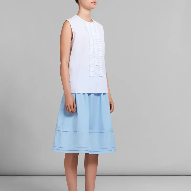 MARNI Pleat Detailed High Waisted Midi Skirt-3