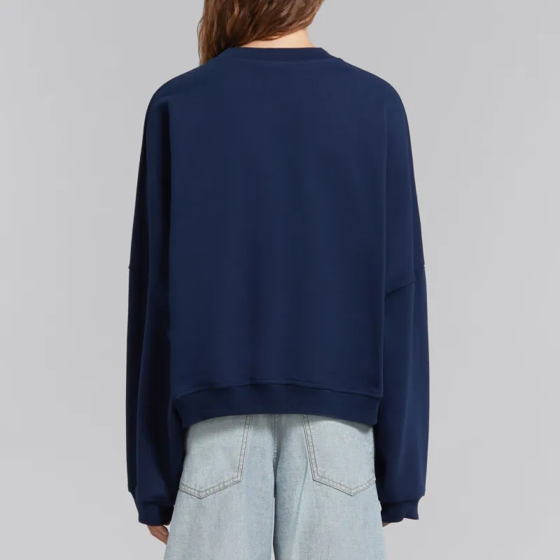 MARNI Logo Printed Crewneck Sweatshirt-4