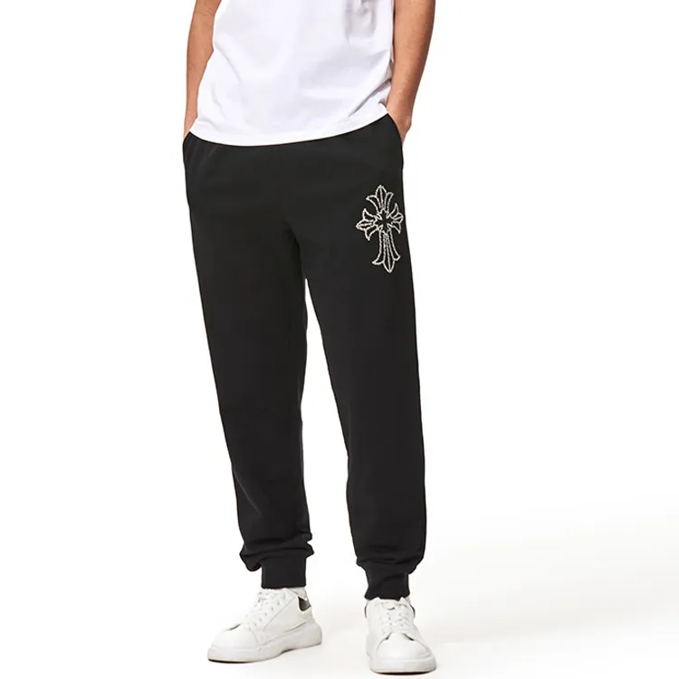 Ed Hardy SS24 Knitted Sports Pants Men's Black-3
