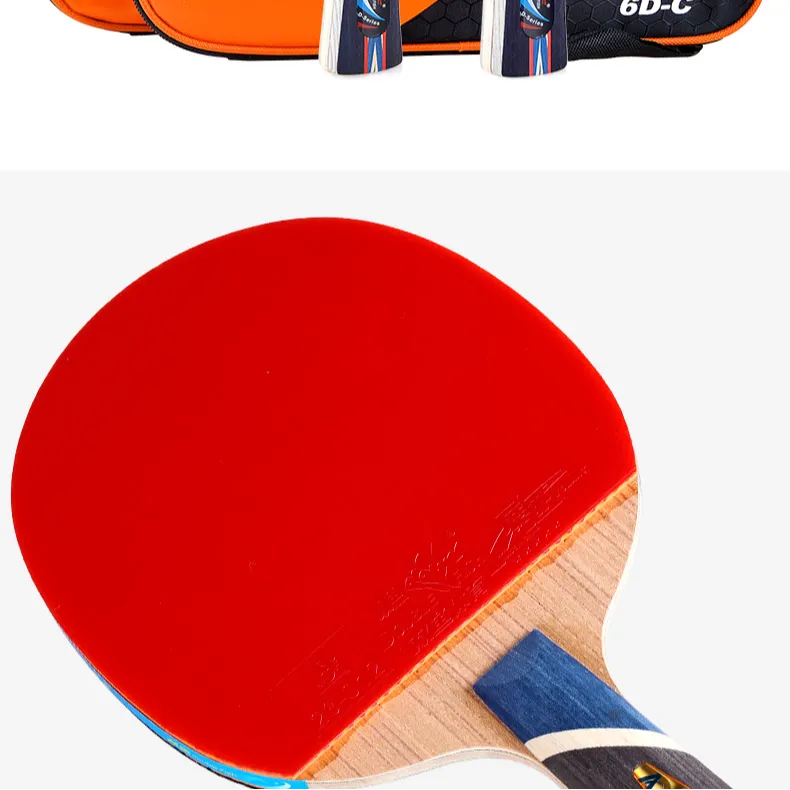 DOUBLEFISH Ping Pong Paddles Unisex Solid Wood-3