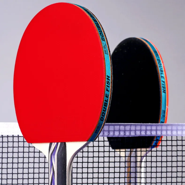 DOUBLEFISH Two Star 2D Ping Pong Paddles Unisex Solid Wood-1