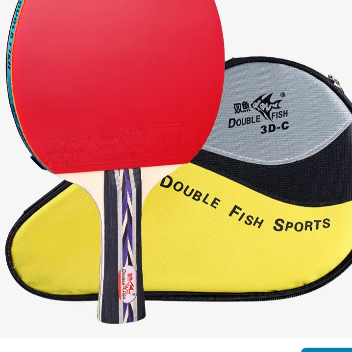 DOUBLEFISH Two Star 2D Ping Pong Paddles Unisex Solid Wood-3