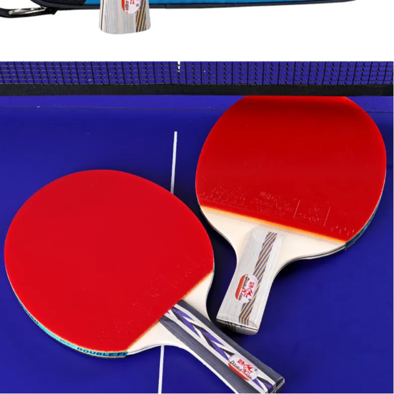 DOUBLEFISH Two Star 2D Ping Pong Paddles Unisex Solid Wood-4