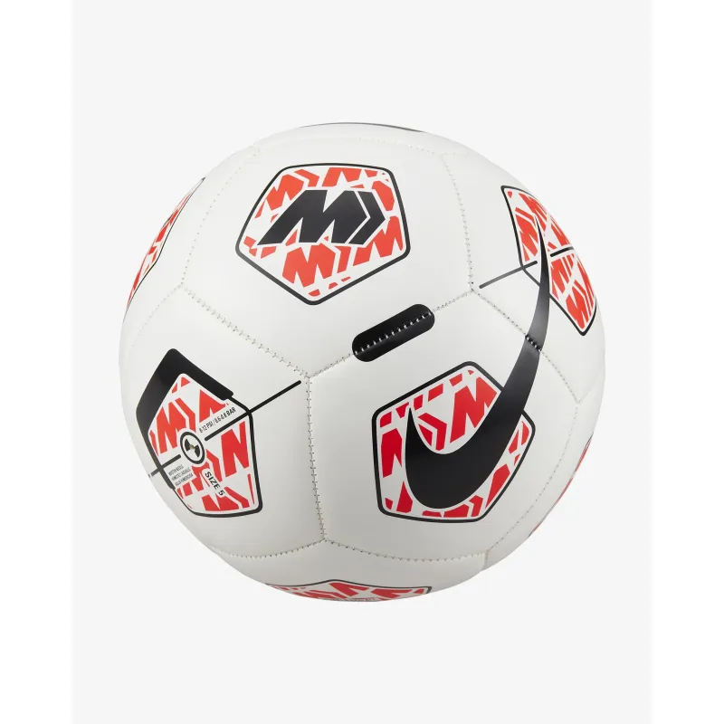 Nike Size 3, 4, 5 Balls Soccer PU Machine Stitched Soccer Ball Unisex White/Bright Deep Red/Black-3