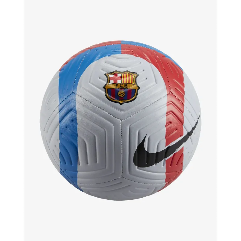 Nike Size 5 Soccer Rubber Machine Stitched Soccer Ball Unisex Blue White Red-2