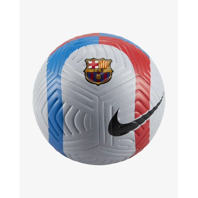 Nike Size 5 Soccer Rubber Machine Stitched Soccer Ball Unisex Blue White Red-4