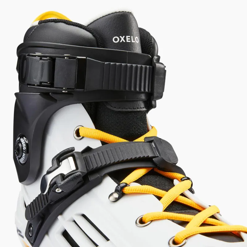 DECATHLON Inline Skates Unisex White Black Yellow-7