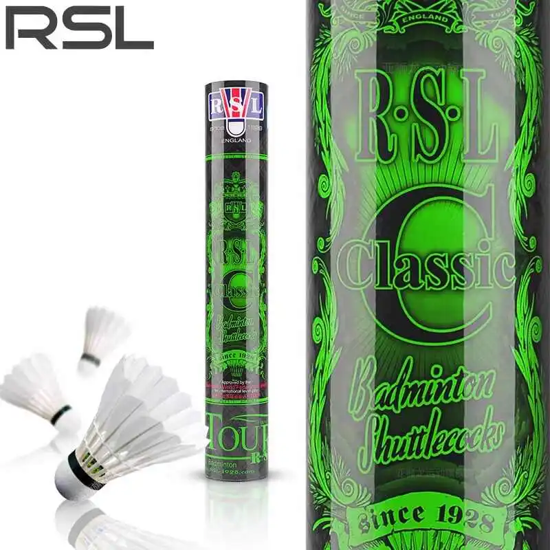 RSL Goose Feather Shuttlecock 12 Pack Goose Feather Shuttlecocks-5
