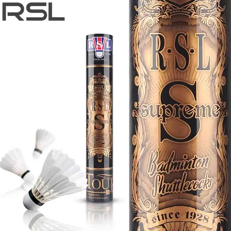 RSL Goose Feather Shuttlecock 12 Pack Goose Feather Shuttlecocks-3