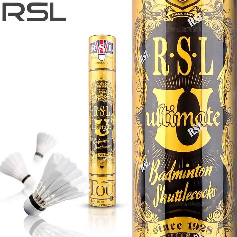 RSL Goose Feather Shuttlecock 12 Pack Goose Feather Shuttlecocks-1