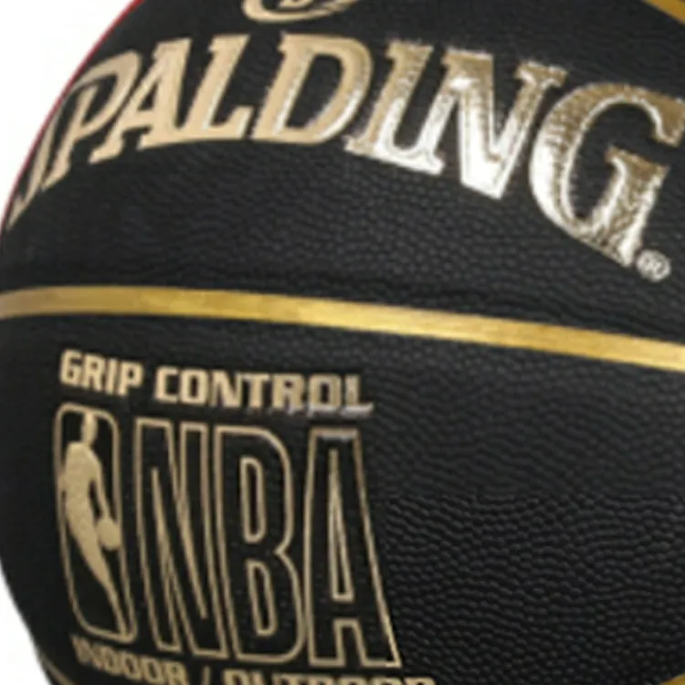 SPALDING Trend Series PU Basketball Black Gold Size 7 Ball Competition Training Unisex-4