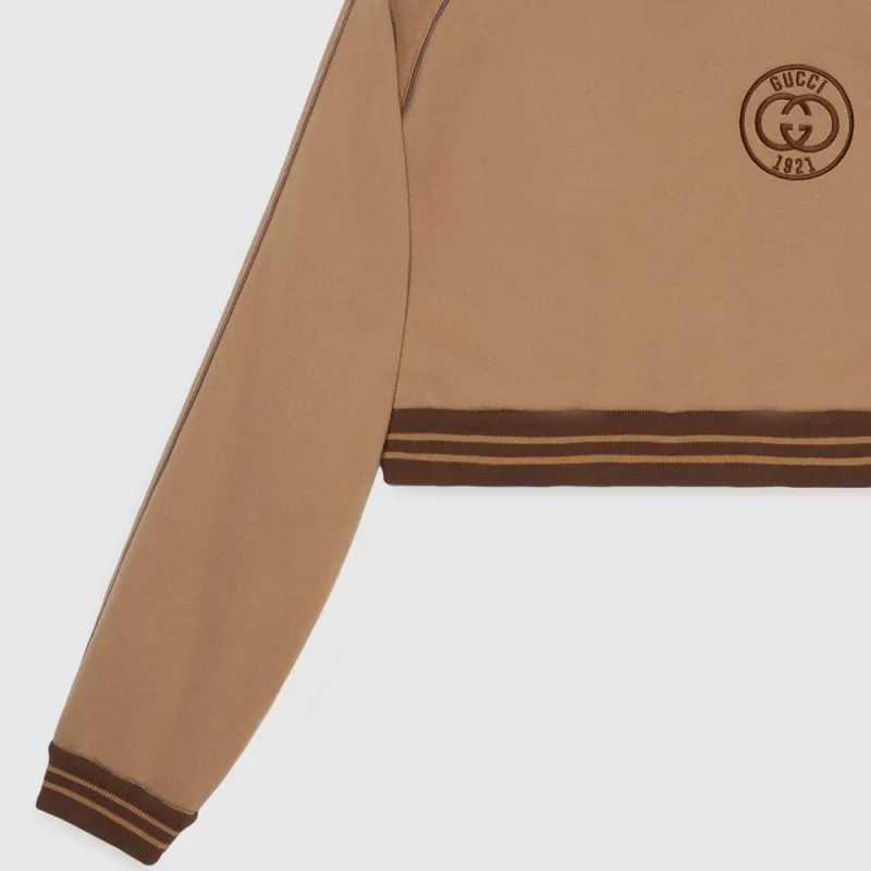 GUCCI SS23 Sweatshirt Women's Dark Beige-3