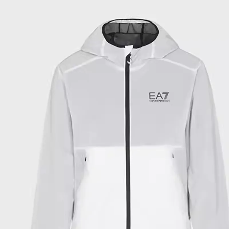EMPORIO ARMANI EA7 SS22 Jackets Coats Men's White-5