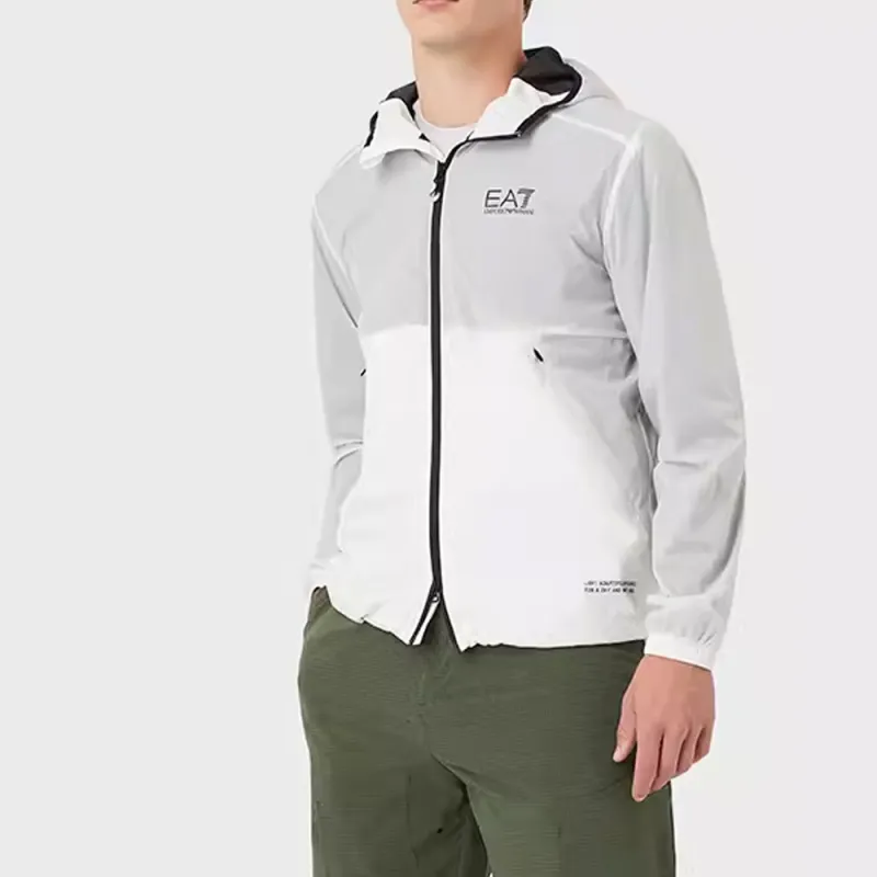 EMPORIO ARMANI EA7 SS22 Jackets Coats Men's White-2