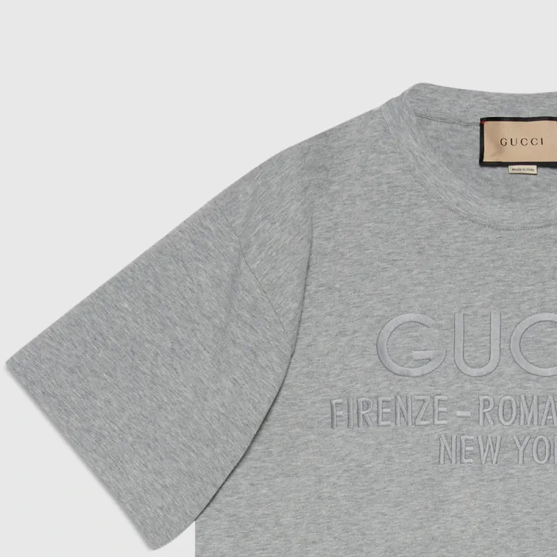 GUCCI T Shirts Men Gray-1