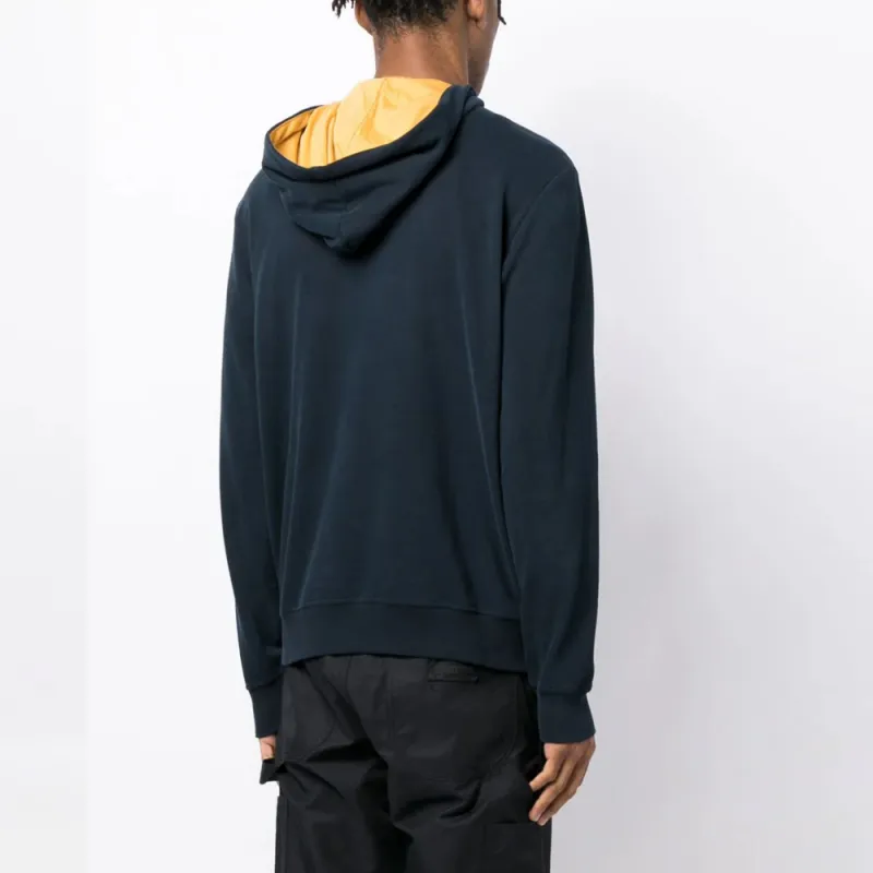 EMPORIO ARMANI Logo print Piped trim Hoodie-2