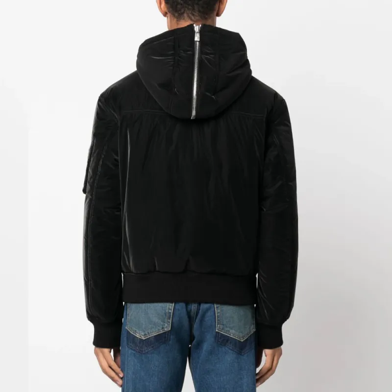 VERSACE Zip Detailed Hooded Puffer Jacket-2