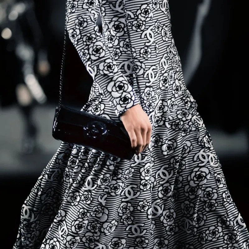 CHANEL FW23 Long-Sleeved Dresses Women's Gray-1
