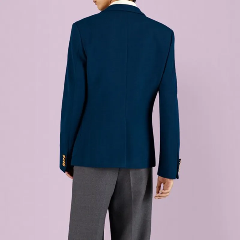 GUCCI Cosmogonie Business Suit Coat Men's Dark Blue-3