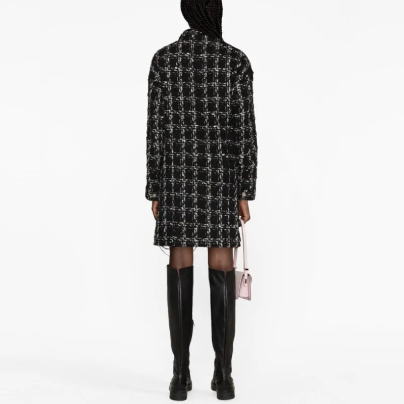 Giambattista Vall Checked Tweed Coat-2