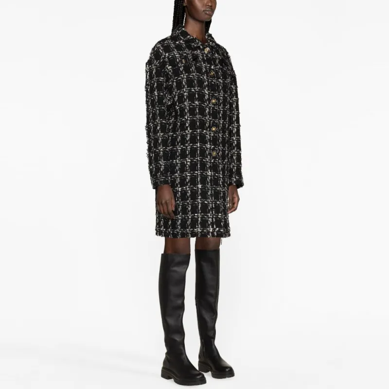 Giambattista Vall Checked Tweed Coat-3