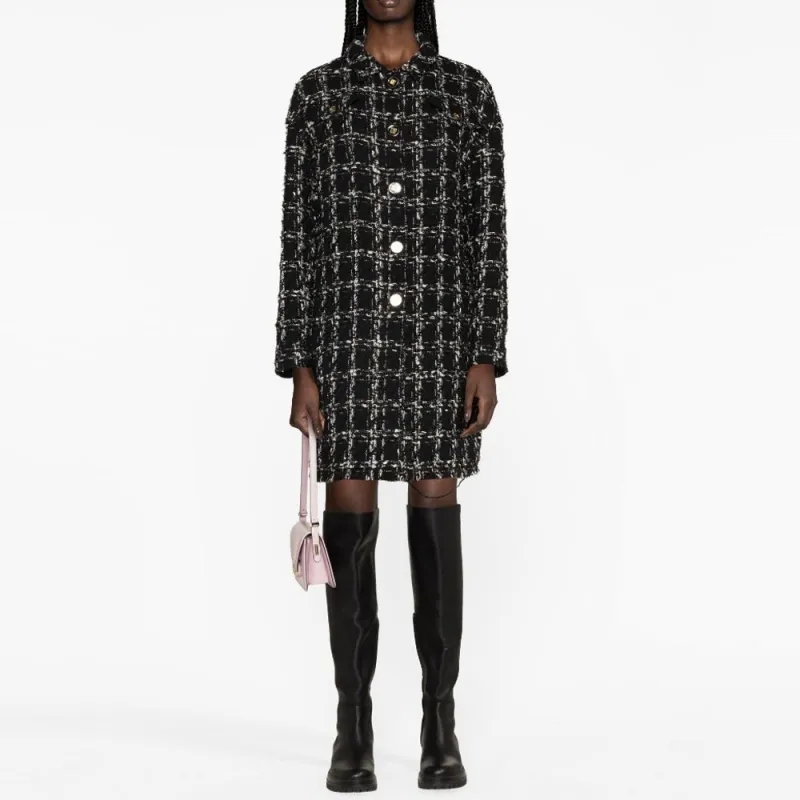Giambattista Vall Checked Tweed Coat-1