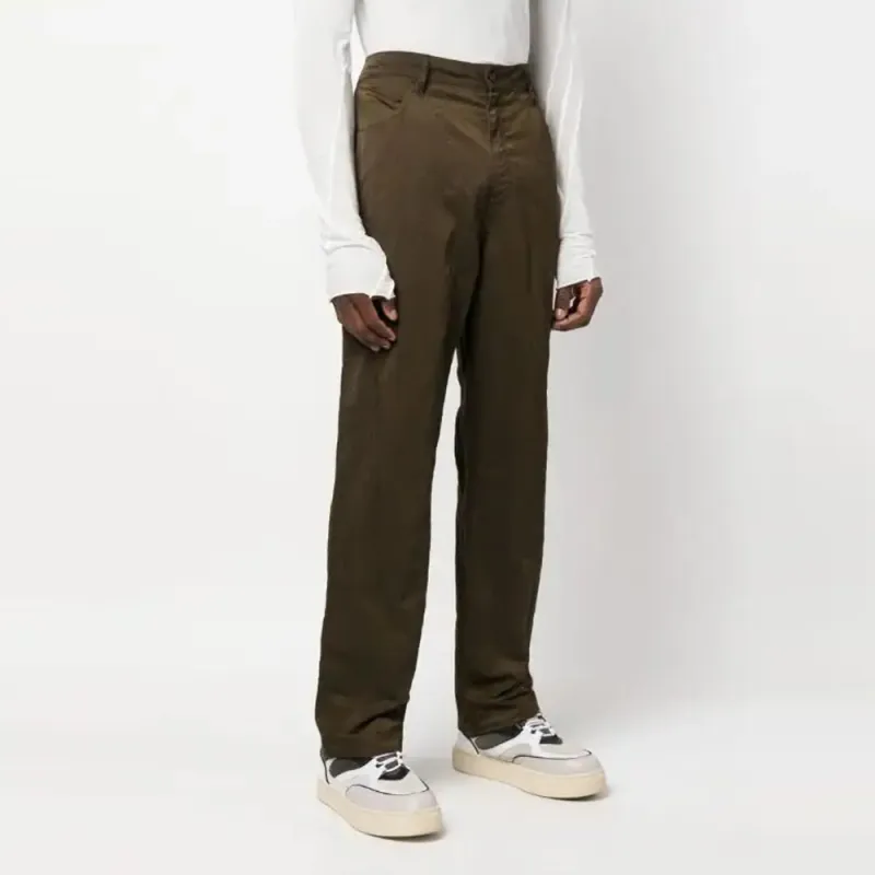 ECKHAUS LATTA Crinckled finish Straight leg Trousers-3