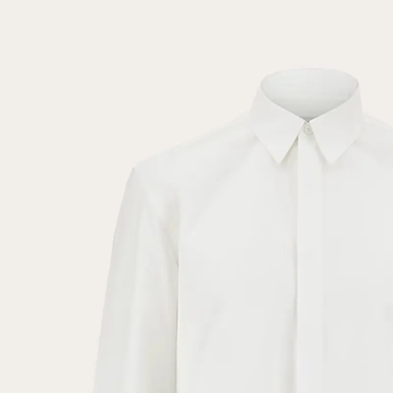 Ferragamo Shirts Men White-4