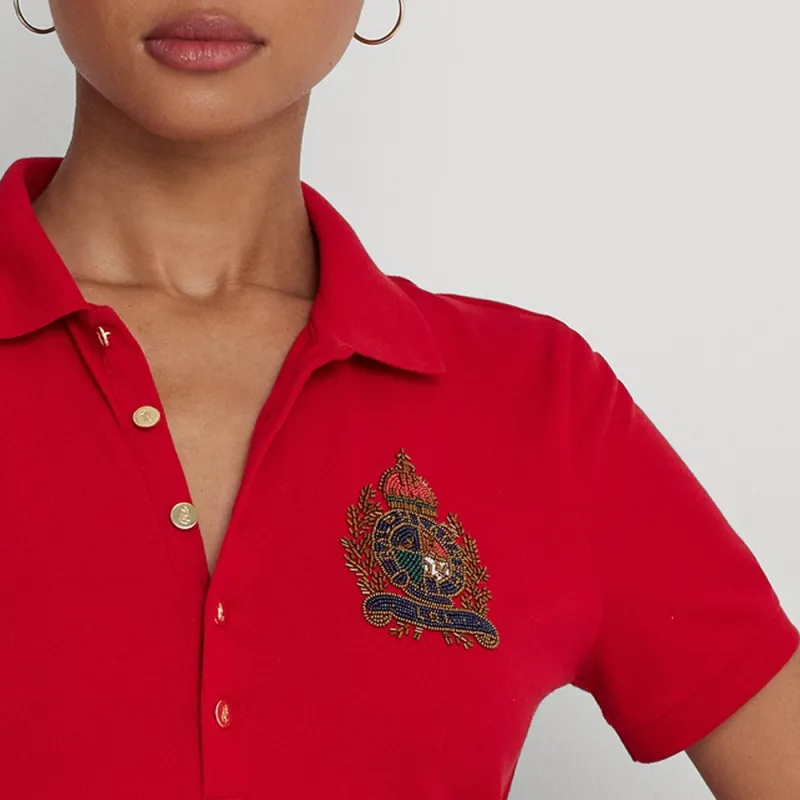 LAUREN RALPH LAUREN FW23 Polo Shirt Women's Red-3