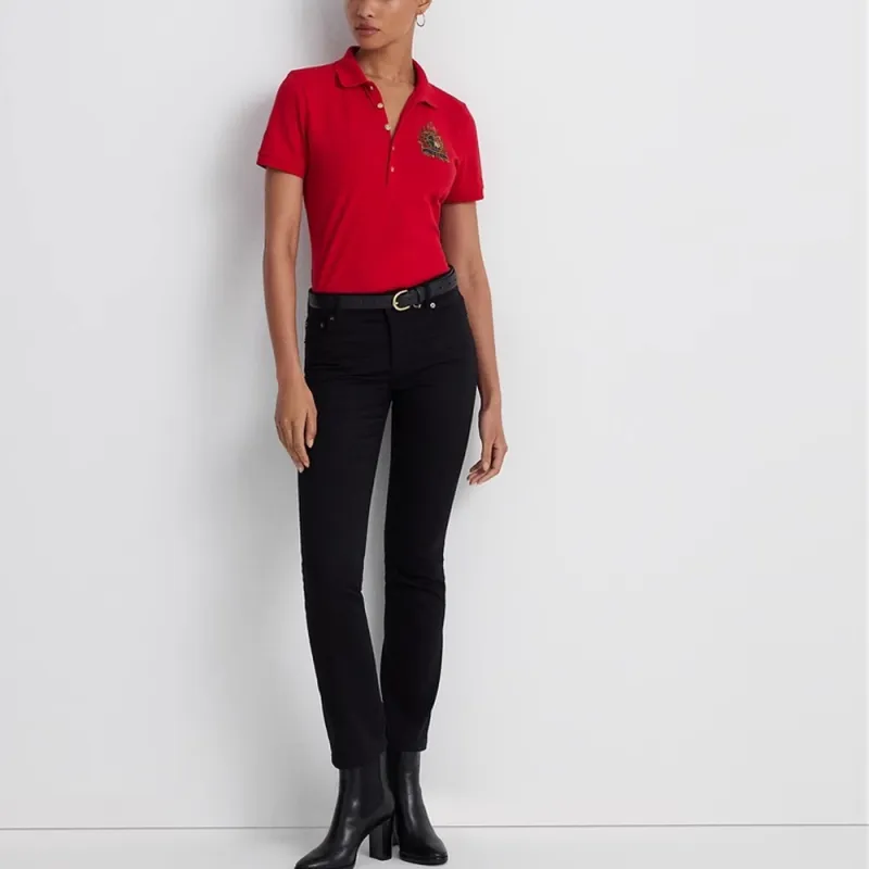 LAUREN RALPH LAUREN FW23 Polo Shirt Women's Red-1