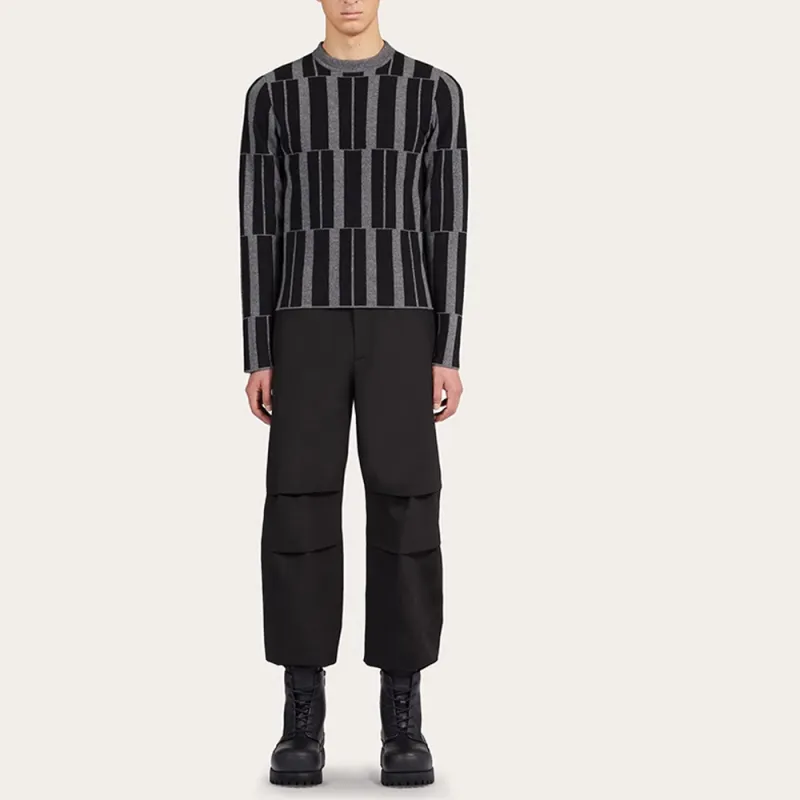 FERRAGAMO Jacquard Cashmere Jumper-1