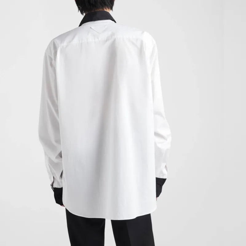 PRADA Shirts Men Black/White-2