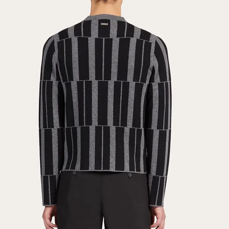 FERRAGAMO Jacquard Cashmere Jumper-3