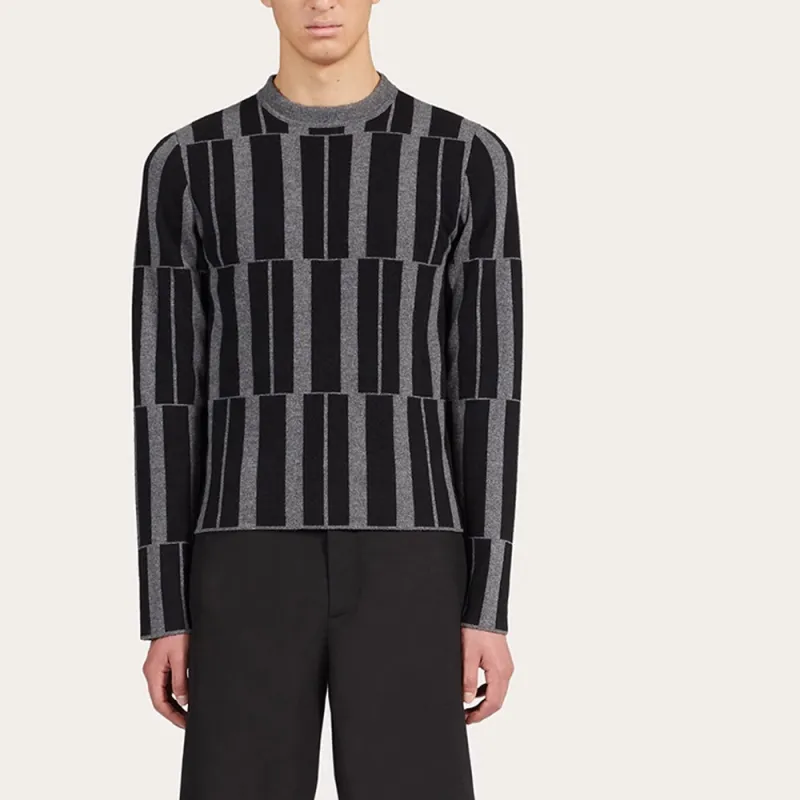 FERRAGAMO Jacquard Cashmere Jumper-2
